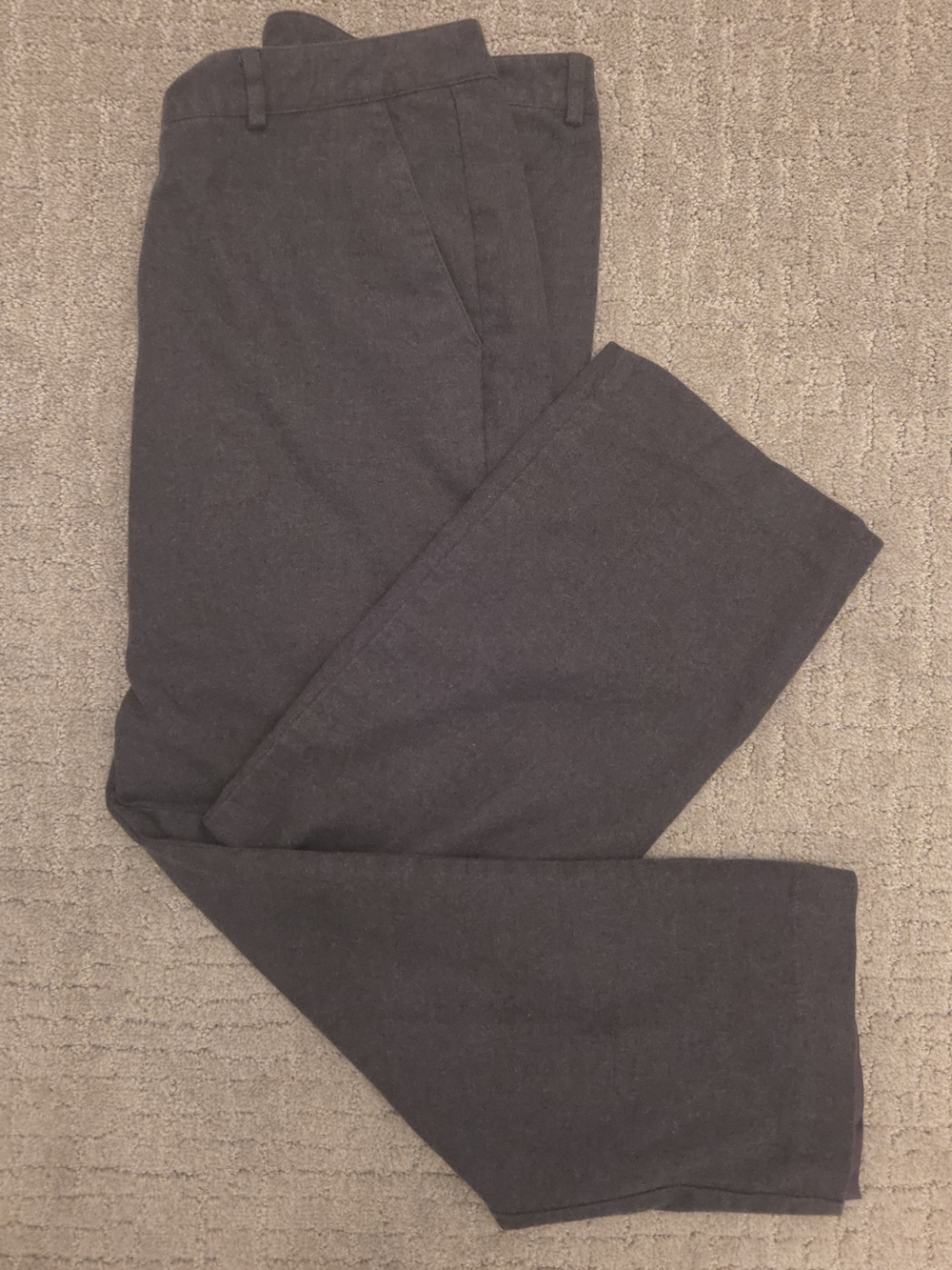 L.L. Bean Warm Lined Straight Leg Pants Charcoal Grey (14 Petite)